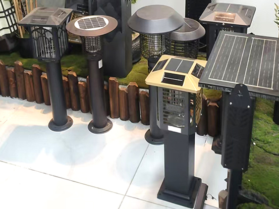 Solar mosquito-killing lamp